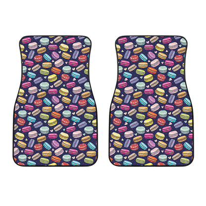 Cute Macarons Pattern Print Front Car Floor Mats