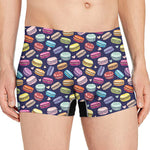 Cute Macarons Pattern Print Men's Boxer Briefs