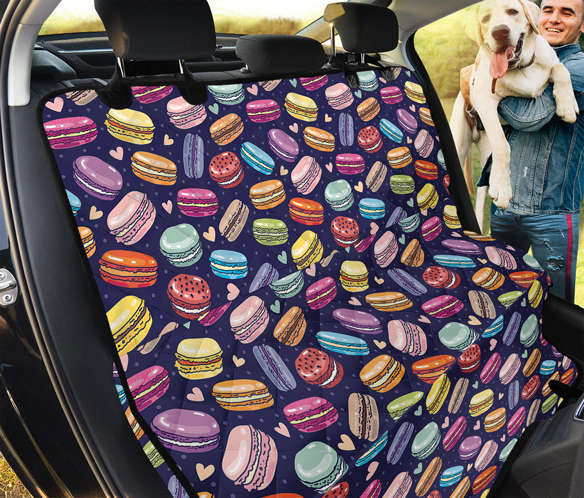 Cute Macarons Pattern Print Pet Car Back Seat Cover
