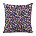 Cute Macarons Pattern Print Pillow Cover