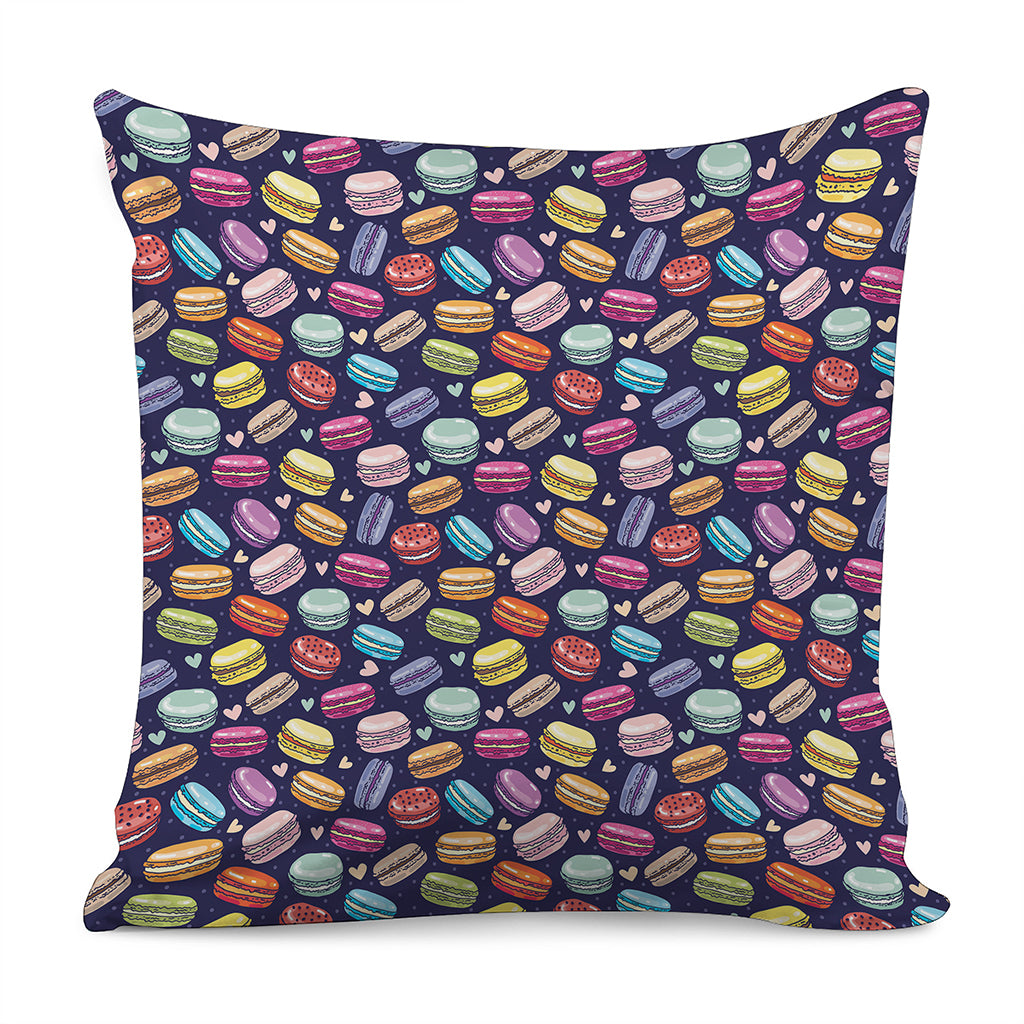 Cute Macarons Pattern Print Pillow Cover