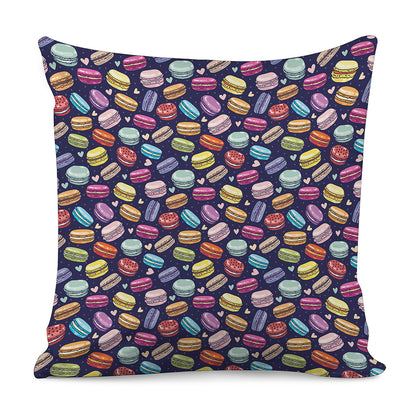 Cute Macarons Pattern Print Pillow Cover