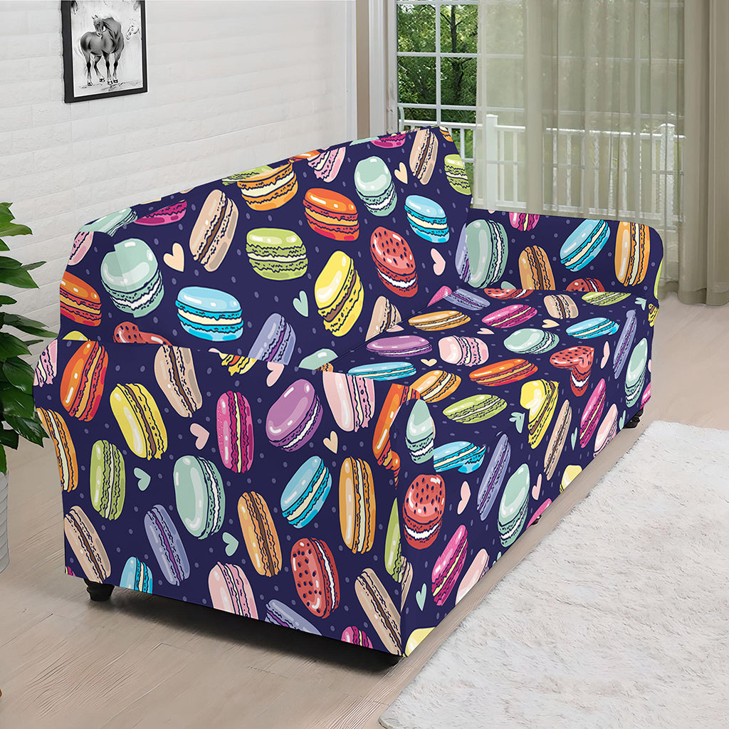 Cute Macarons Pattern Print Sofa Cover
