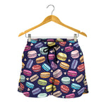 Cute Macarons Pattern Print Women's Shorts