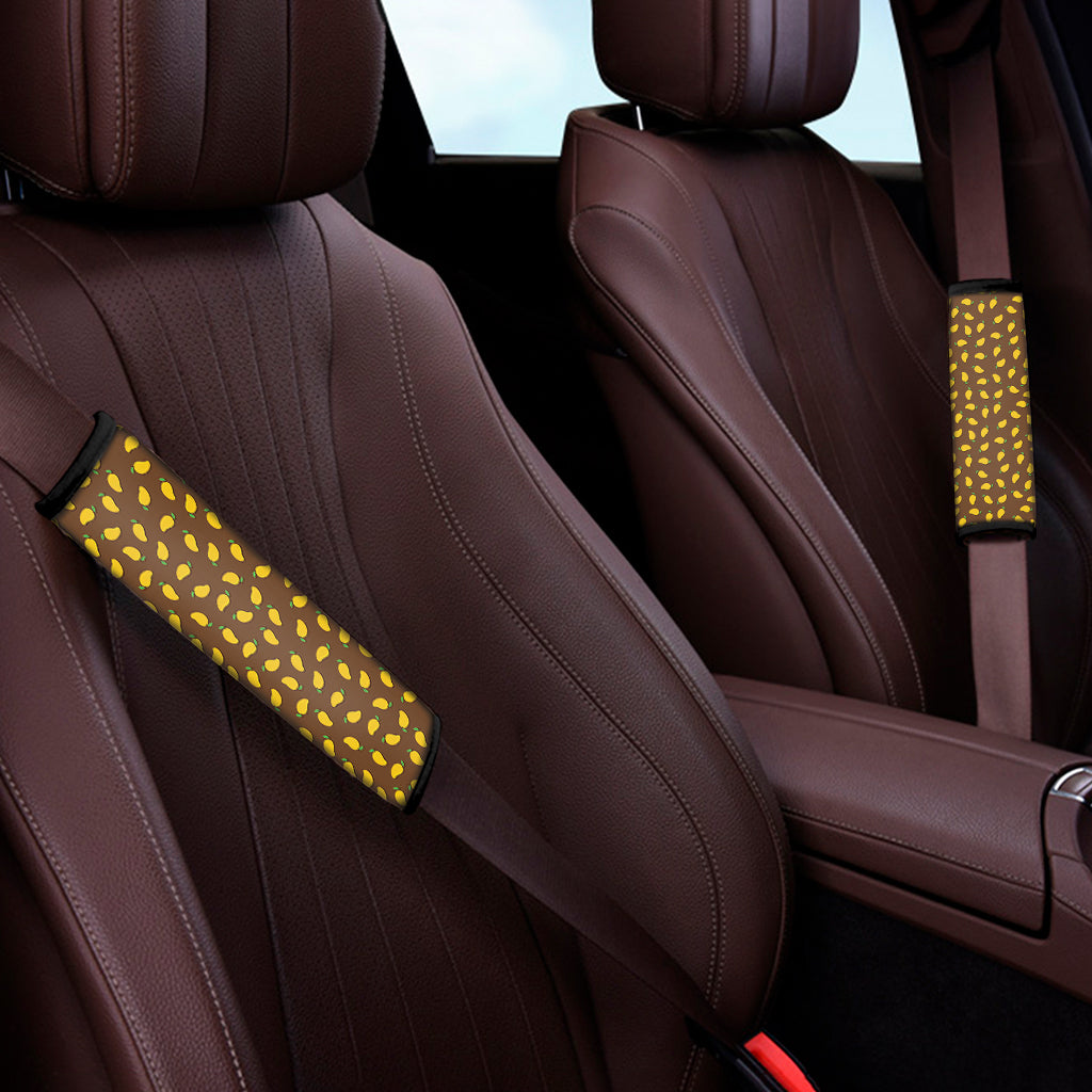 Cute Mango Pattern Print Car Seat Belt Covers
