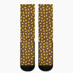 Cute Mango Pattern Print Crew Socks