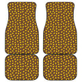 Cute Mango Pattern Print Front and Back Car Floor Mats