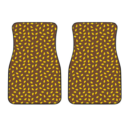 Cute Mango Pattern Print Front Car Floor Mats