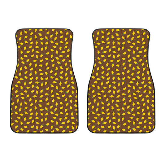 Cute Mango Pattern Print Front Car Floor Mats