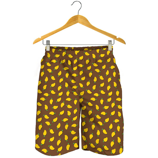 Cute Mango Pattern Print Men's Shorts