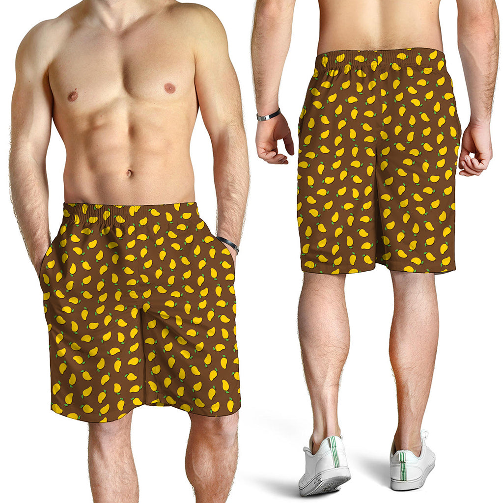 Cute Mango Pattern Print Men's Shorts