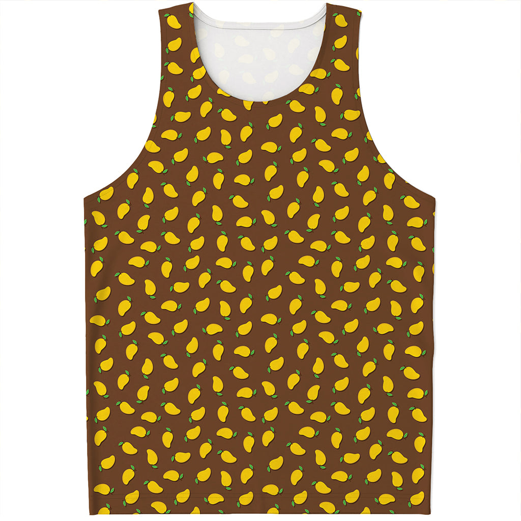 Cute Mango Pattern Print Men's Tank Top