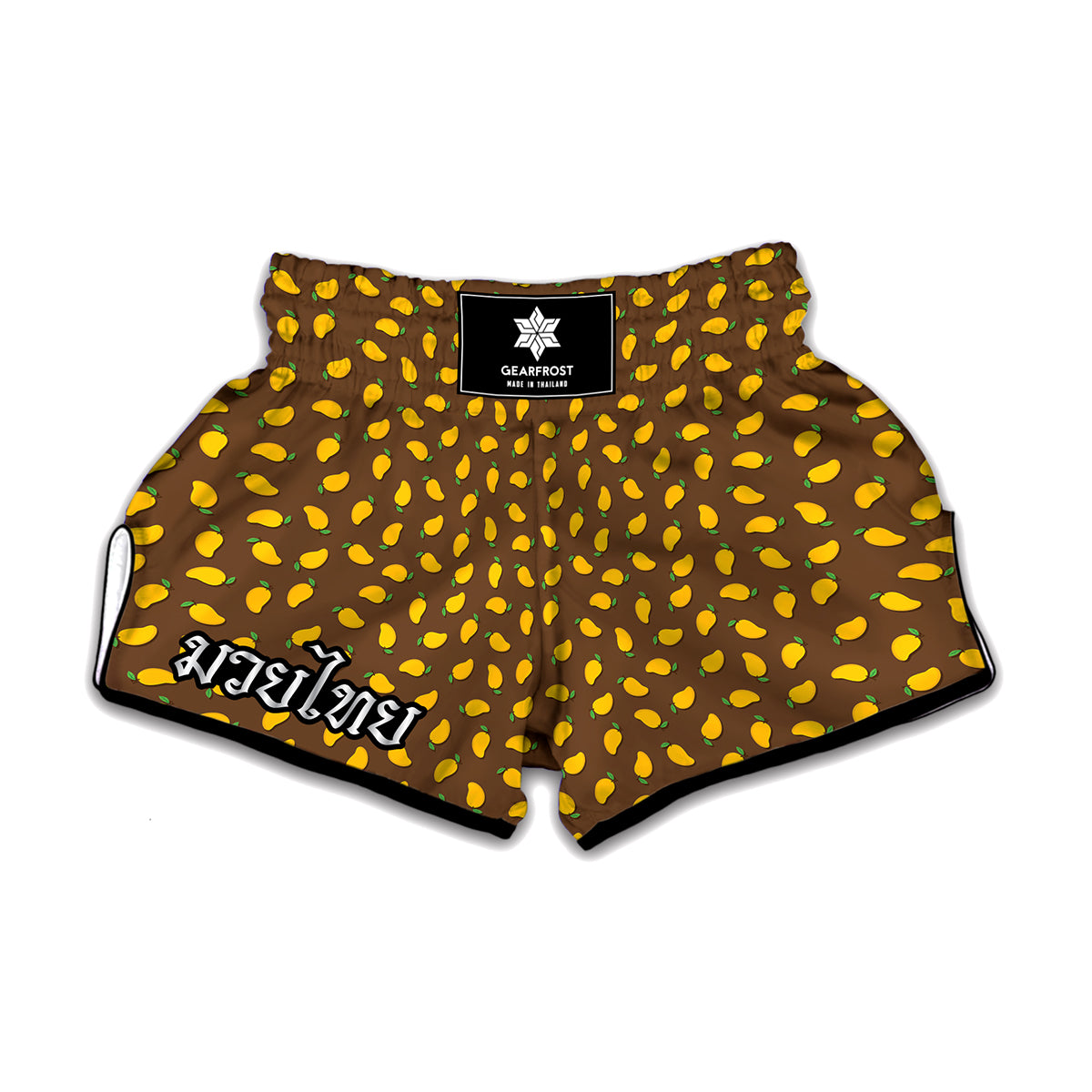 Cute Mango Pattern Print Muay Thai Boxing Shorts