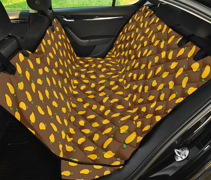 Cute Mango Pattern Print Pet Car Back Seat Cover