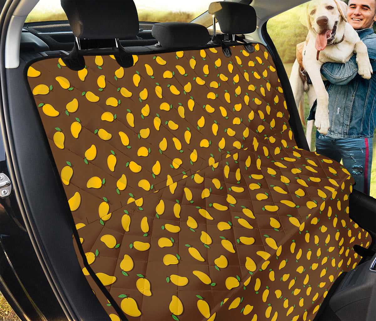 Cute Mango Pattern Print Pet Car Back Seat Cover