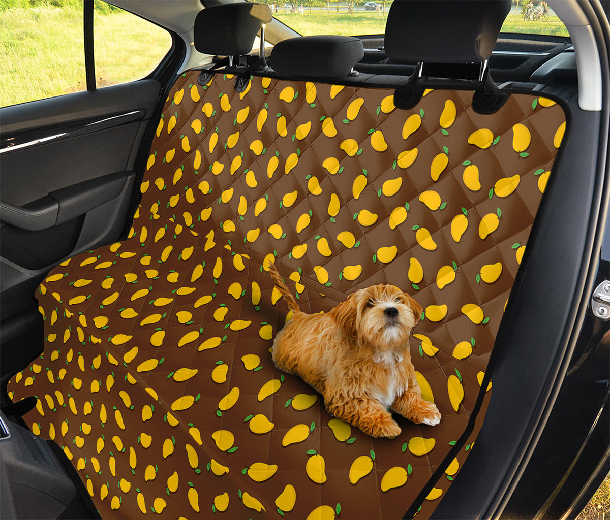 Cute Mango Pattern Print Pet Car Back Seat Cover