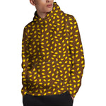 Cute Mango Pattern Print Pullover Hoodie