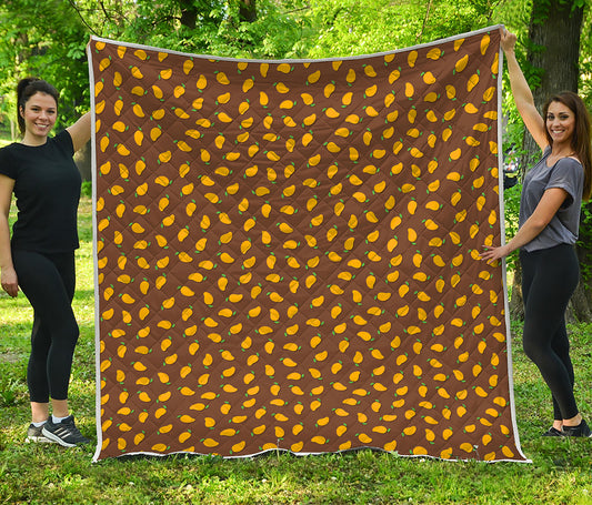 Cute Mango Pattern Print Quilt