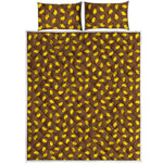 Cute Mango Pattern Print Quilt Bed Set