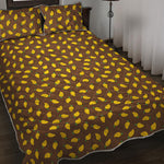 Cute Mango Pattern Print Quilt Bed Set