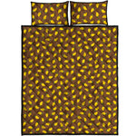 Cute Mango Pattern Print Quilt Bed Set