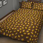 Cute Mango Pattern Print Quilt Bed Set