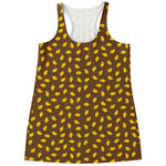 Cute Mango Pattern Print Women's Racerback Tank Top