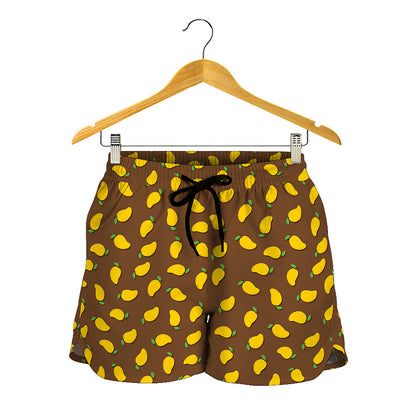 Cute Mango Pattern Print Women's Shorts
