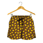 Cute Mango Pattern Print Women's Shorts