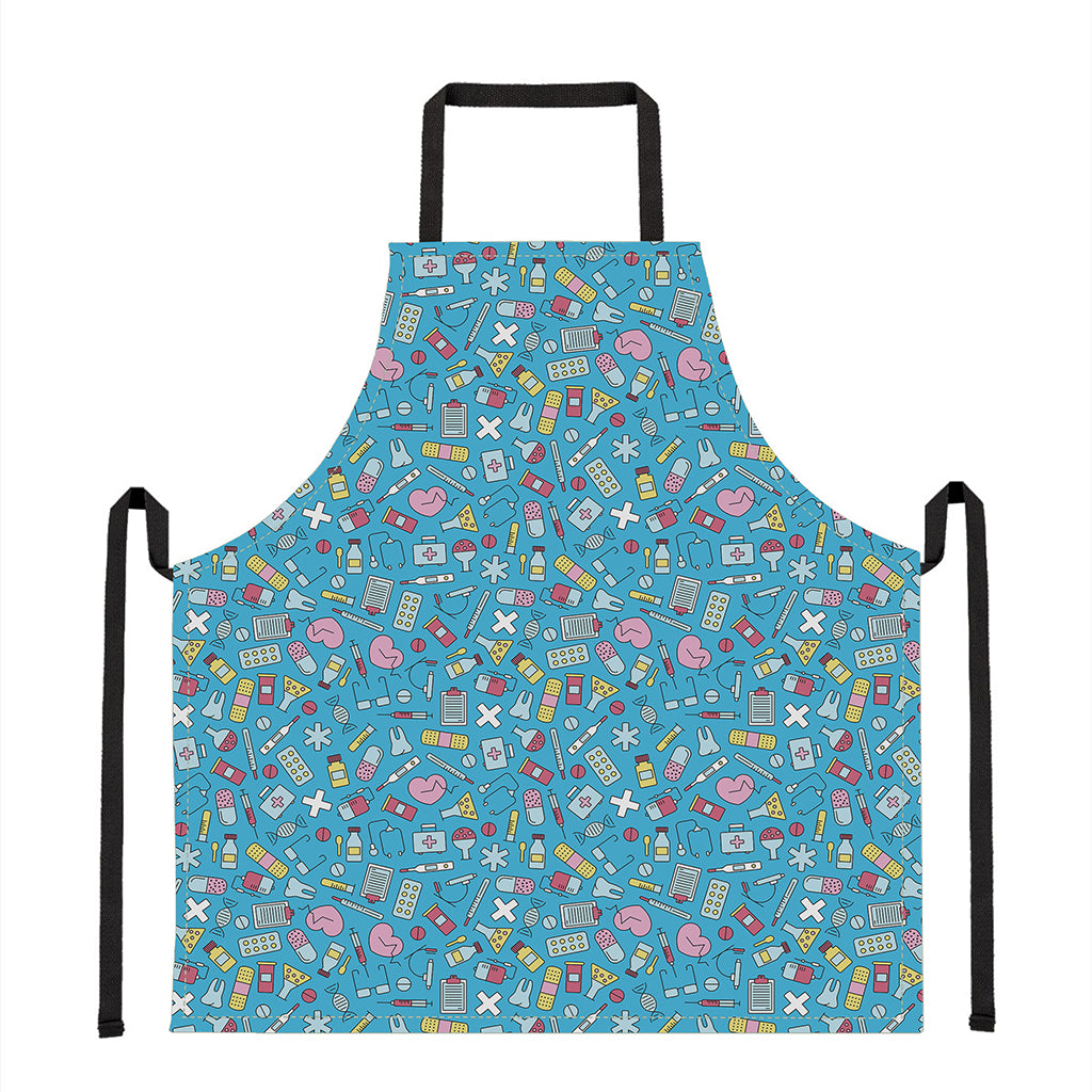 Cute Medical Pattern Print Apron