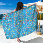 Cute Medical Pattern Print Beach Sarong Wrap