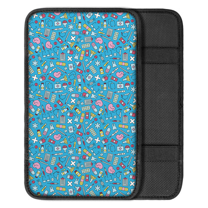 Cute Medical Pattern Print Car Center Console Cover