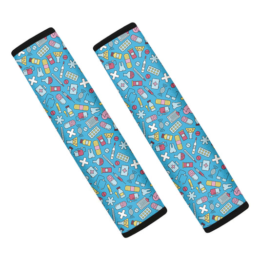Cute Medical Pattern Print Car Seat Belt Covers