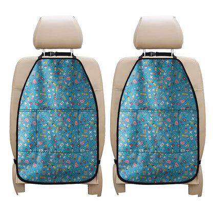 Cute Medical Pattern Print Car Seat Organizers