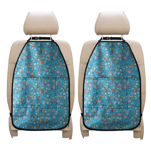Cute Medical Pattern Print Car Seat Organizers