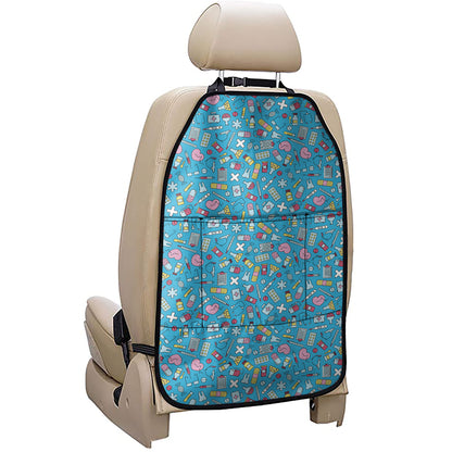 Cute Medical Pattern Print Car Seat Organizers