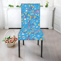 Cute Medical Pattern Print Dining Chair Slipcover