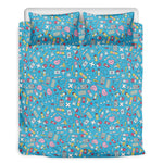 Cute Medical Pattern Print Duvet Cover Bedding Set