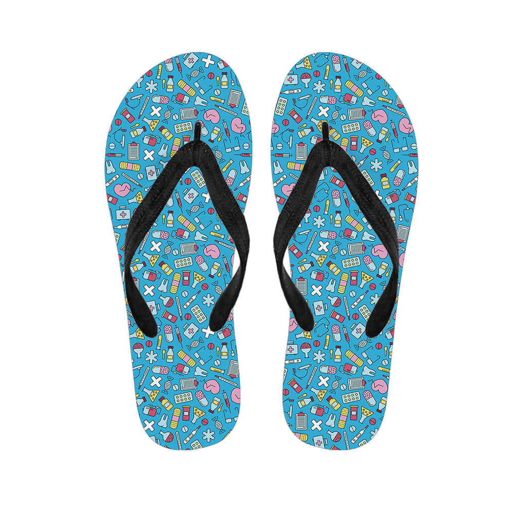 Cute Medical Pattern Print Flip Flops