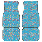 Cute Medical Pattern Print Front and Back Car Floor Mats