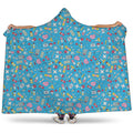 Cute Medical Pattern Print Hooded Blanket