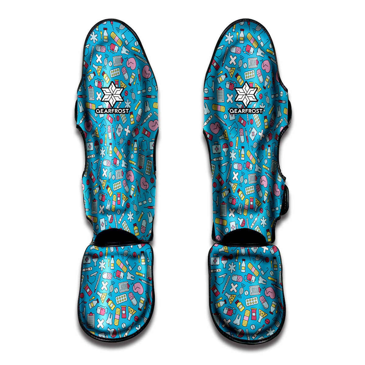 Cute Medical Pattern Print Muay Thai Shin Guard