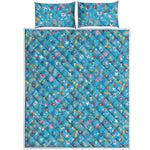 Cute Medical Pattern Print Quilt Bed Set