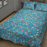 Cute Medical Pattern Print Quilt Bed Set