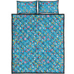 Cute Medical Pattern Print Quilt Bed Set