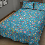 Cute Medical Pattern Print Quilt Bed Set