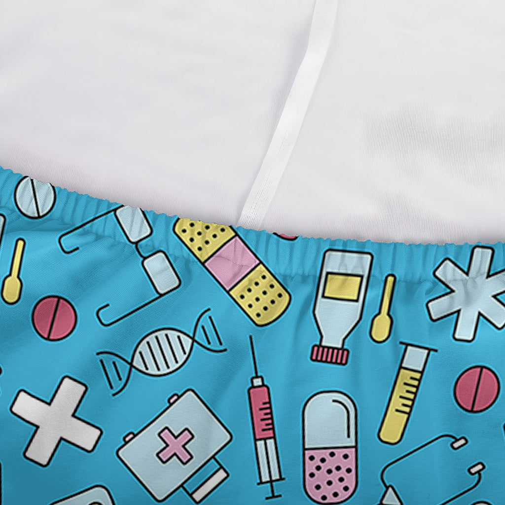 Cute Medical Pattern Print Sofa Cover