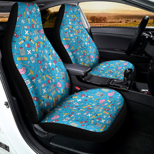 Cute Medical Pattern Print Universal Fit Car Seat Covers