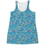Cute Medical Pattern Print Women's Racerback Tank Top