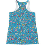 Cute Medical Pattern Print Women's Racerback Tank Top